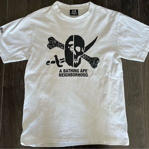 Bape x Neighborhood NBHD Tee Men's Size M White